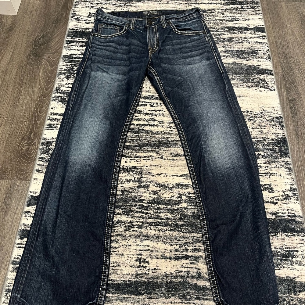 Silver Jeans Co. Dark Blue straight leg jeans